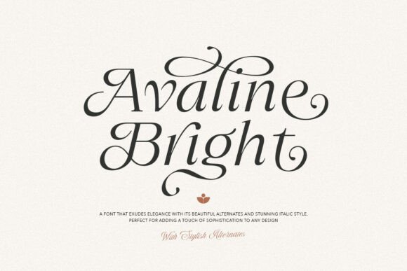 Avaline Bright: A Serif Font for Editorial Sophistication