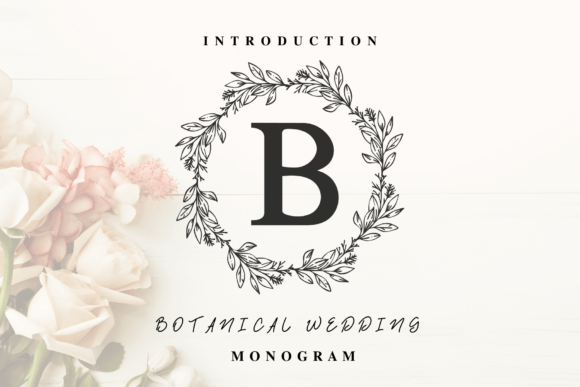 Botanical Wedding Monogram: A Font That Elevates Brand Identity