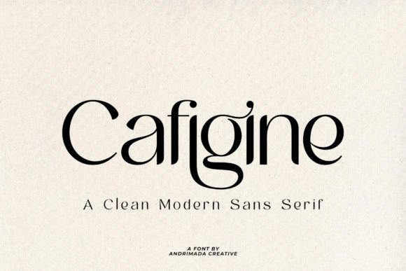 Cafigine: A Modern Sans Serif for Editorial Elegance