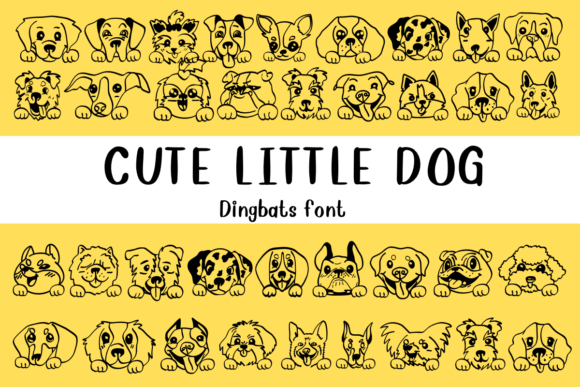 Cute Little Dog: A Font with Heart and Character