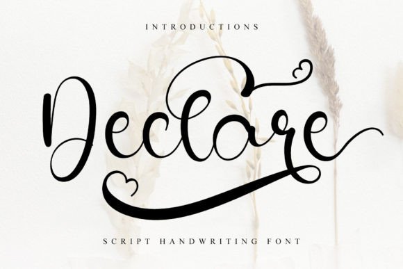 Declare: A Handwritten Font for Crafters and Designers