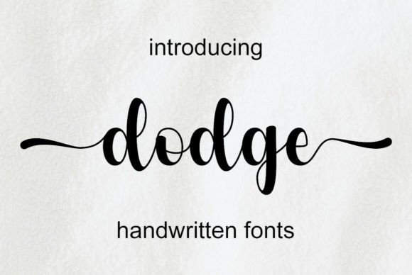 Dodge: A Handwritten Font for Impactful Digital Design