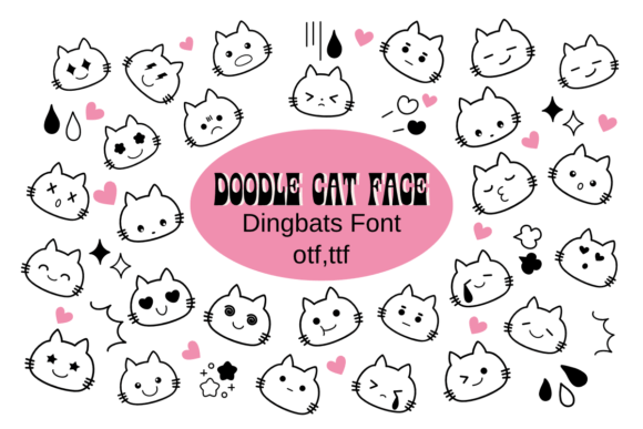 Doodle Cat Face