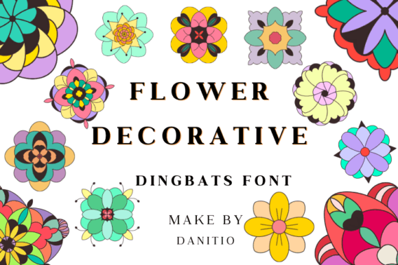 Flower Decorative: A Floral Typographic Delight