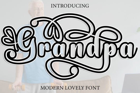 Grandpa Outline: A Timeless Script Font for Digital Design