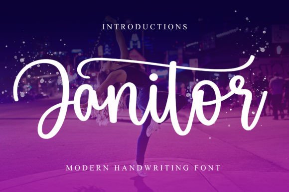 Janitor: A Handwritten Font for Web Design and Brand Identity