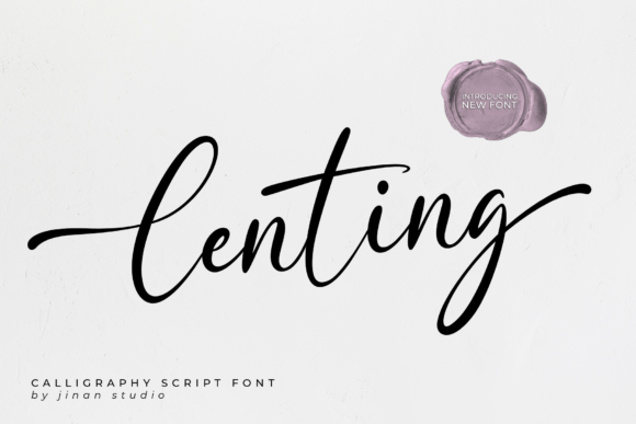 Lenting: A Script Font for Editorial Elegance