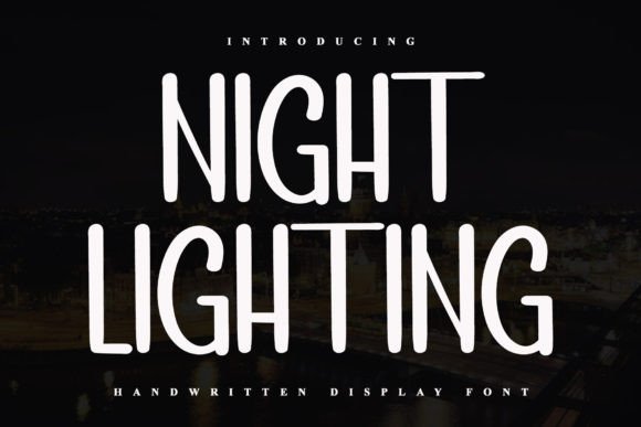 Night Lighting: A Versatile Font for Digital Design
