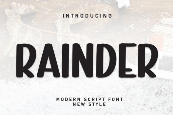 Rainder: A Handwritten Font That Brings Sweetness to Every Project