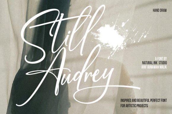Still Audrey: A Handwritten Font for Branding and Design
