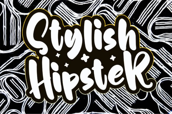 Stylish Hipster: A Font That Elevates Digital Design