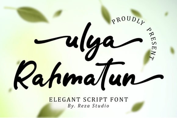 Ulya Rahmatun: A Script Font for Elegant Craft Projects