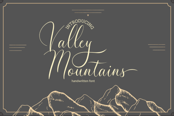 Valley Mountains Font for Branding Projects