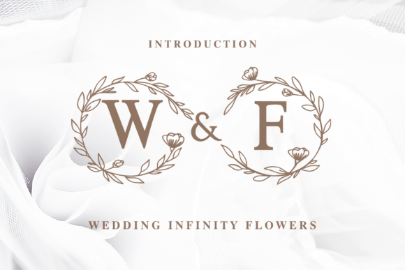 Wedding Infinity Flowers Font for Handmade Creators