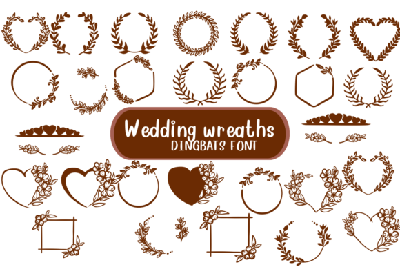 Wedding Wreaths: A Font That Speaks in Symbols